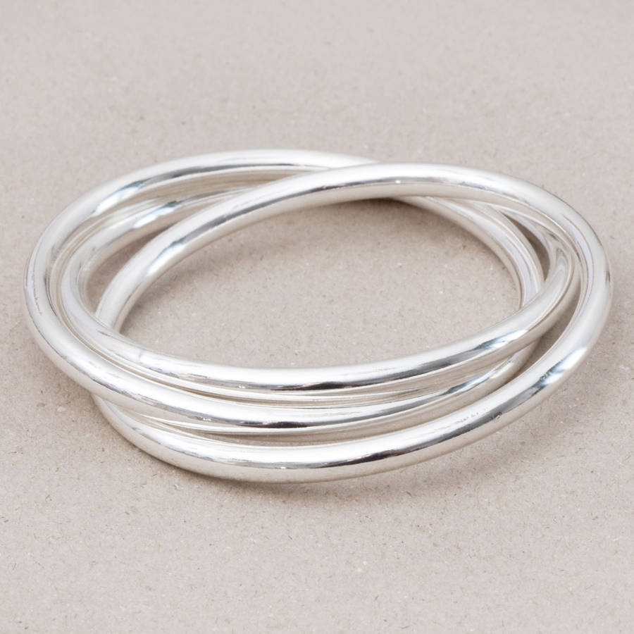 Deedee Silver Plated Multi Bangle By Bloom Boutique ...