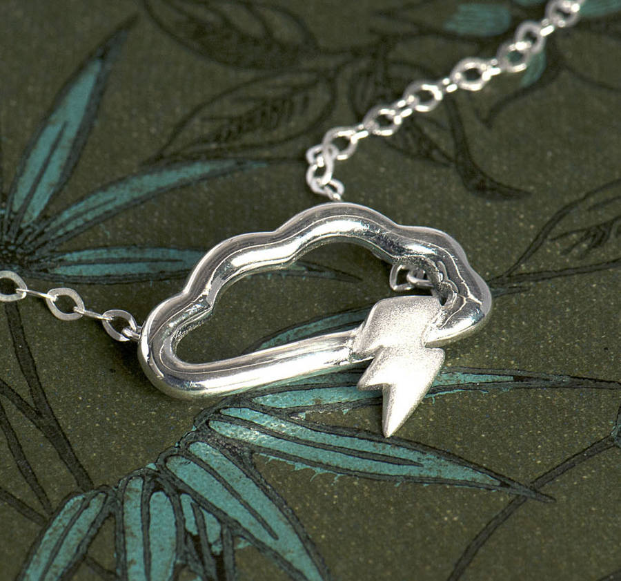 Thunderstorm Sterling Silver Cloud Necklace By Grace & Valour