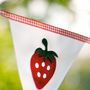 Strawberry Personalised Bunting, thumbnail 1 of 4