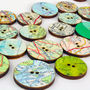 Pack Of Ten Map Craft Supply Buttons, thumbnail 2 of 3
