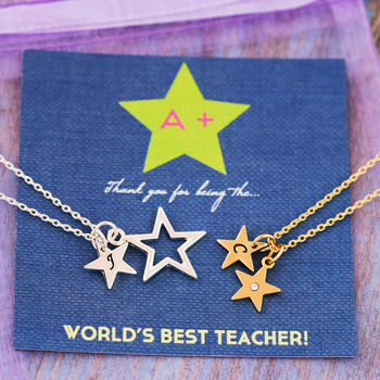 Teachers Thank You Star Necklace, 2 of 6