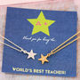 Teachers Thank You Star Necklace, thumbnail 4 of 6