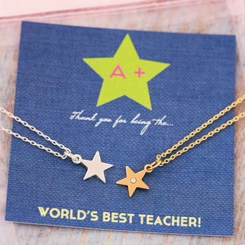 Teachers Thank You Star Necklace, 4 of 6