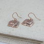 Steampunk Style Red Gold Plated Earrings, thumbnail 2 of 3