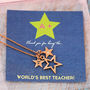 Teachers Thank You Star Necklace, thumbnail 5 of 6
