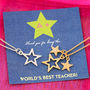 Teachers Thank You Star Necklace, thumbnail 6 of 6