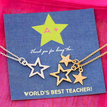 Teachers Thank You Star Necklace, 6 of 6