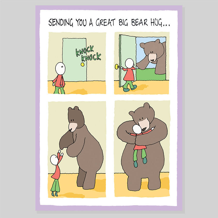 Bear Hug Greeting Card, 1 of 2