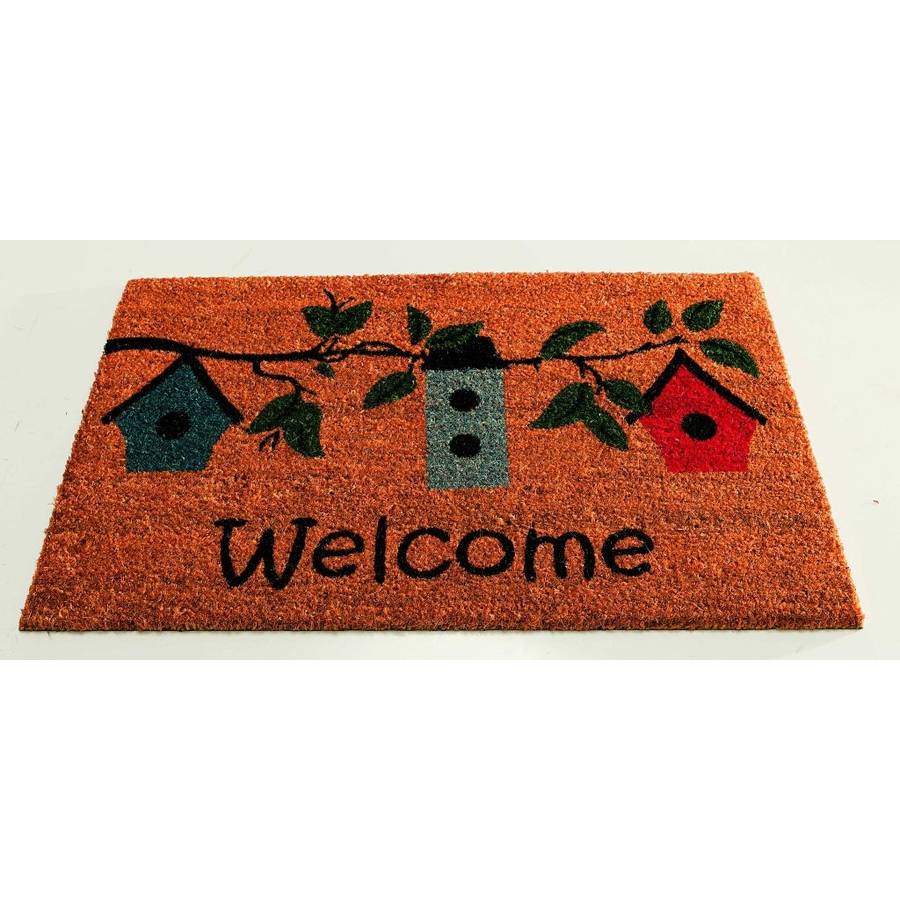 coir doormat / welcome country bird box by garden selections ...