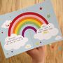 Fill In Rainbow New Baby Card, thumbnail 5 of 5
