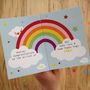 Fill In Rainbow New Baby Card, thumbnail 3 of 5