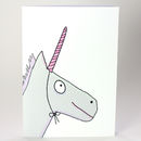 unicorn birthday card by indie berries notonthehighstreetcom