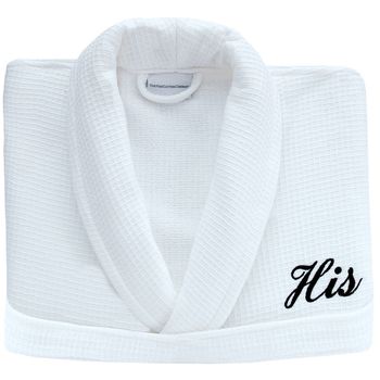 Luxury Palermo Waffle Personalised Dressing Gown, 5 of 5