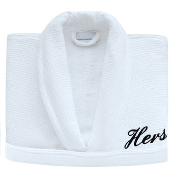 Luxury Palermo Waffle Personalised Dressing Gown, 2 of 5