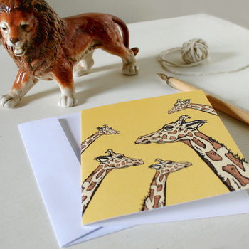 Safari Giraffe Greetings Card, 3 of 5