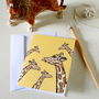 Safari Giraffe Greetings Card, thumbnail 2 of 5