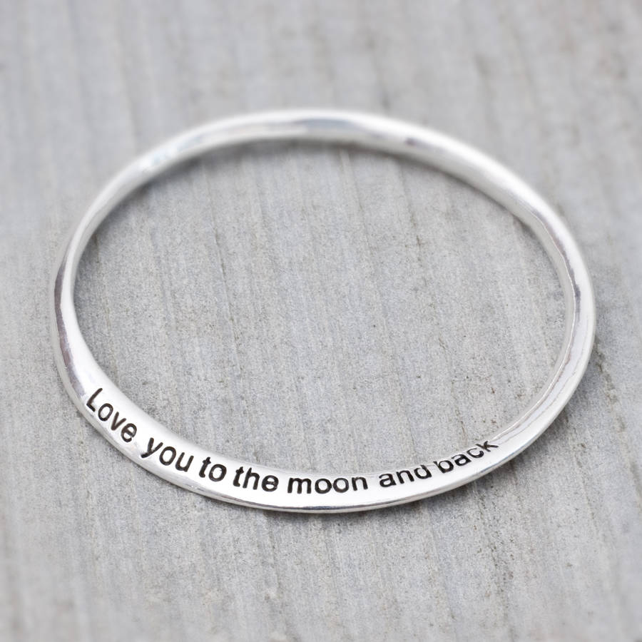 'love you to the moon and back' bracelet by bloom boutique ...