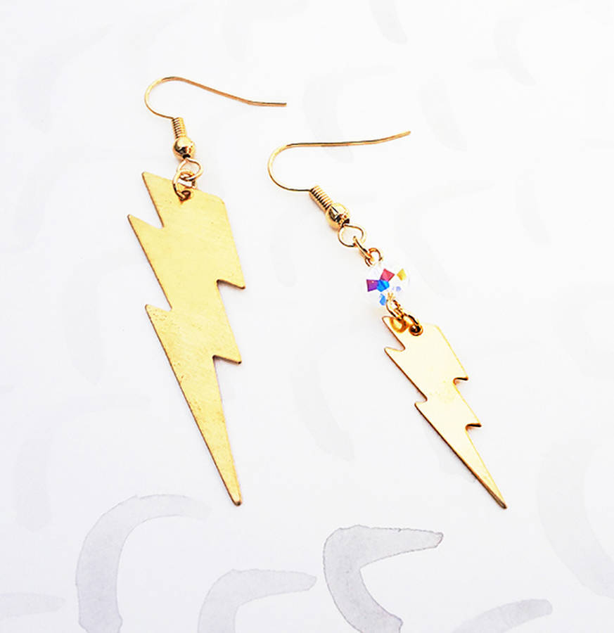 Lightning Earrings By Bonbi Forest