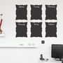 Baroque Chalkboard Wall Stickers, thumbnail 1 of 3