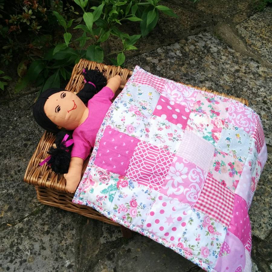 Personalised Handmade Doll With Blanket By The Fairground