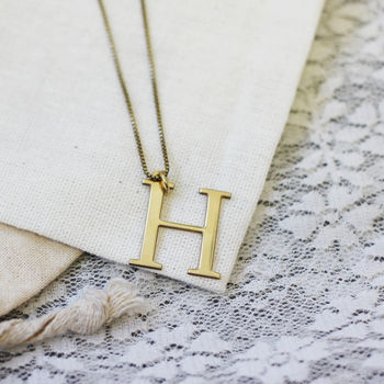 Personalised Capital Letter Necklace, 2 of 12