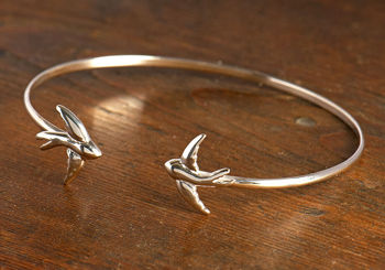 Swallow Bangle On A Personalised Gift Card, 4 of 12