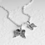 Angel Wing Sterling Silver Necklace, thumbnail 4 of 11