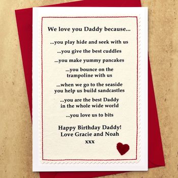 Personalised 'Love You Mummy / Daddy' Birthday Card, 2 of 4