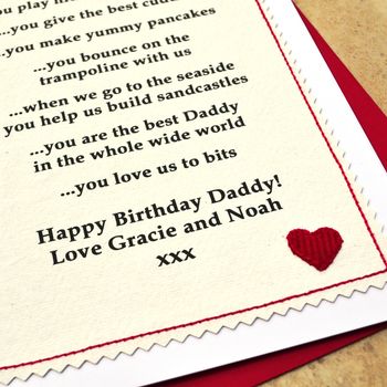 Personalised 'Love You Mummy / Daddy' Birthday Card, 3 of 4