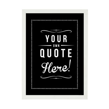 Personalised Quote 'In Your Own Words' Retro Art Print, 4 of 7