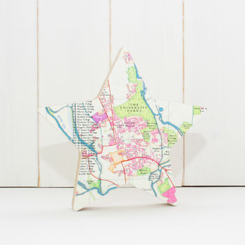 Map Location Star Gift Ornament, 8 of 8