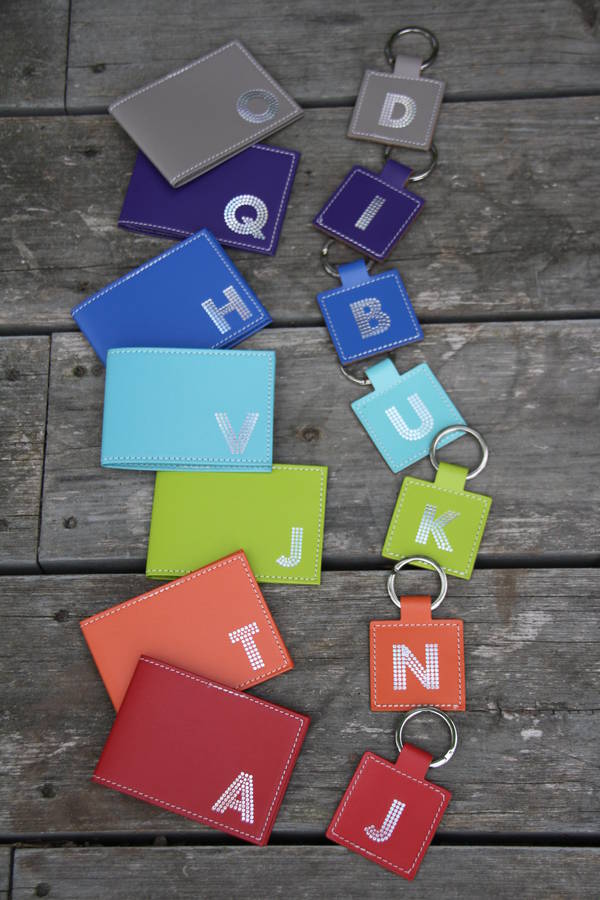 Recycled Leather Travel Card Holder And Keyring By Undercover