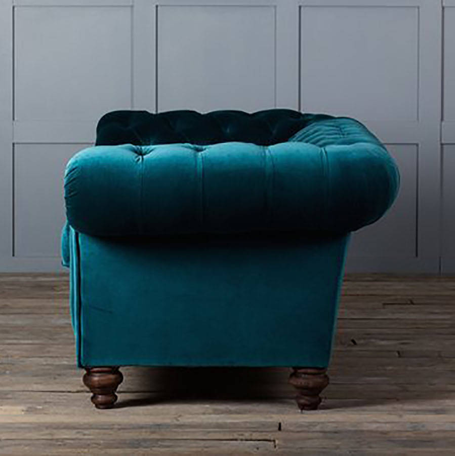 The Monty Velvet Chesterfield Sofa By Authentic Furniture