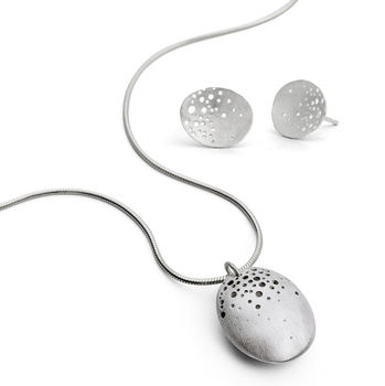 Patterned Silver Pendant, 7 of 8