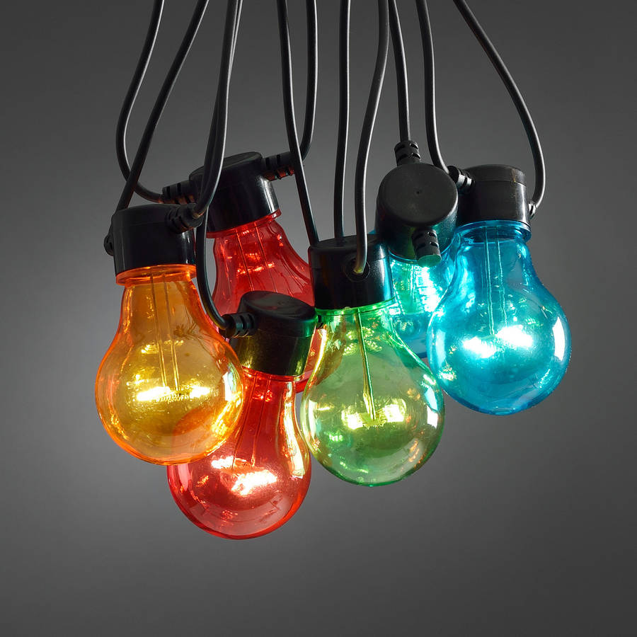 Multi Coloured Circus Festoon Lights By Lights4fun
