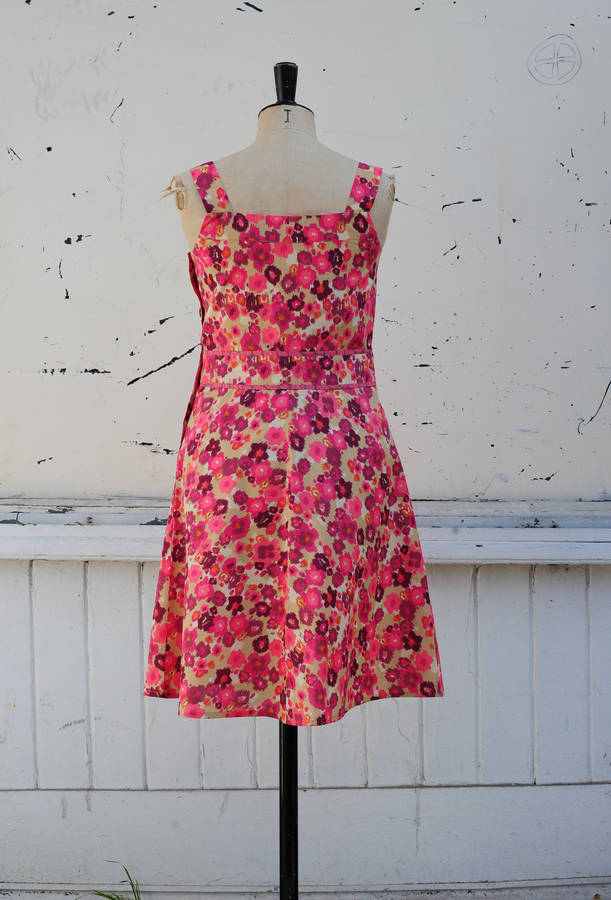 Pinafore Sundress In Pink Firenze By Caro London | notonthehighstreet.com