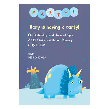 Personalised Dinosaur Party Invitations, 6 of 8