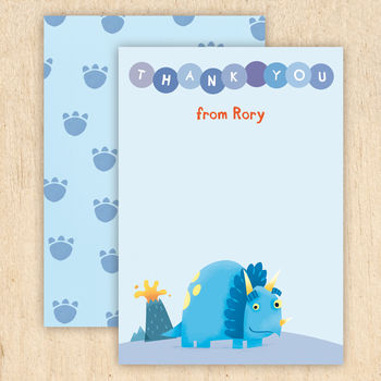Personalised Dinosaur Thank You Cards, 3 of 7