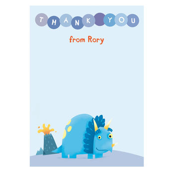 Personalised Dinosaur Thank You Cards, 6 of 7