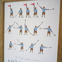 Personalised 'Daddy Loves Golf' Semaphore Print, thumbnail 3 of 4