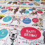 Recycled Birthday Dogs Wrapping Paper Three Sheets, thumbnail 2 of 4
