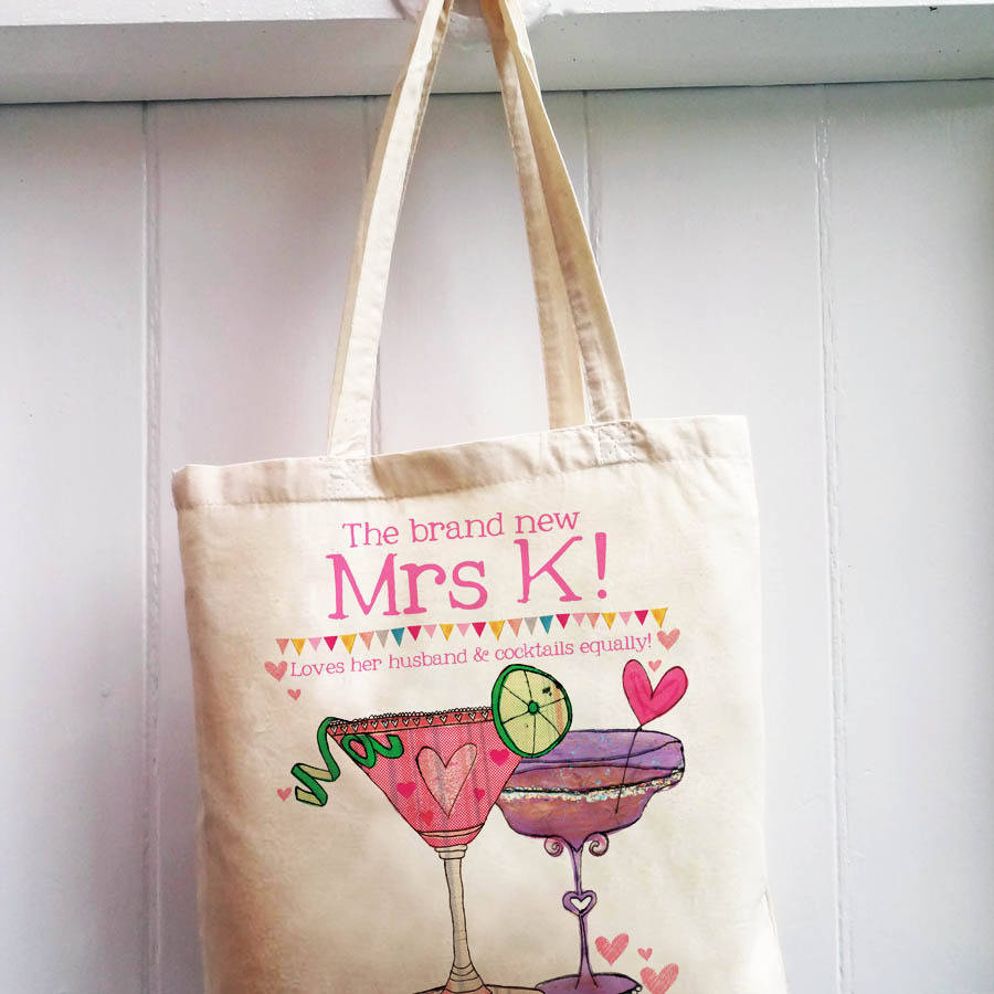 Personalised Mrs Bag By Alice Palace