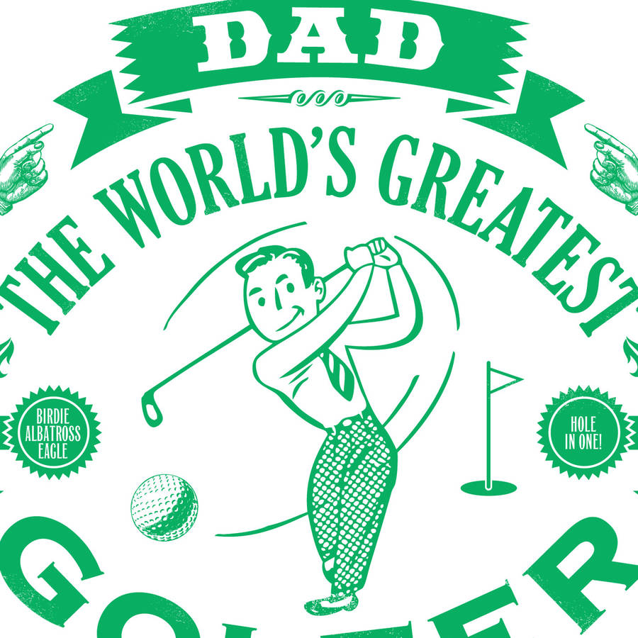 Personalised Dad's Golf Print By Nickprints