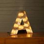 Light Up Marquee Bulb Letters A, thumbnail 1 of 6