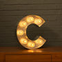 Light Up Marquee Bulb Letters C, thumbnail 1 of 6
