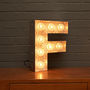 Light Up Marquee Bulb Letters F, thumbnail 1 of 6