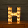 Light Up Marquee Bulb Letters H, thumbnail 1 of 6
