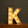Light Up Marquee Bulb Letters K, thumbnail 1 of 6