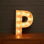 Light Up Marquee Bulb Letters P, thumbnail 1 of 6