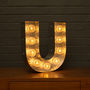 Light Up Marquee Bulb Letters U, thumbnail 1 of 6